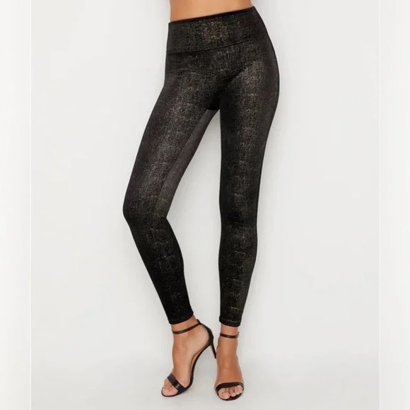 SPANX Pants - SPANX Metallic High Rise Leggings